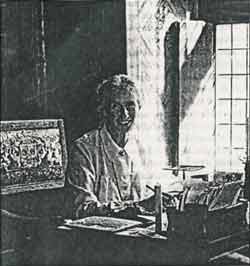 Mary von Rosen i sitt Skrivrum