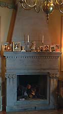 Rockelstad Castle, Fireplace in the Countess bedchamber